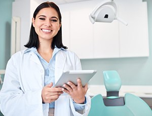 Dentist smiles?
